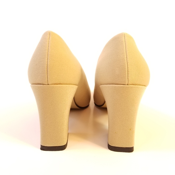 Jasmin Classic Beige/Khaki Fabric Pumps/Heels - Picture 11 of 14